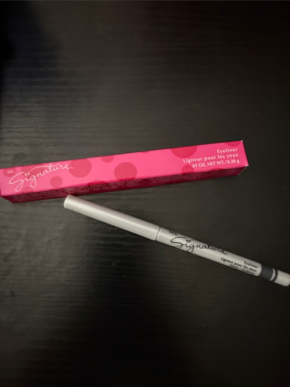 Slate Mary Kay Signature Eyeliner - Pink Box with Silver Pencil